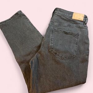Madewell Womens Curvy Perfect Vintage Jean in Black Size 32